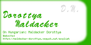 dorottya maldacker business card